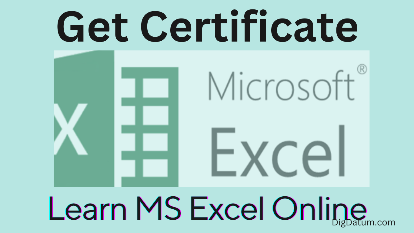 MS Excel course by Digdatum